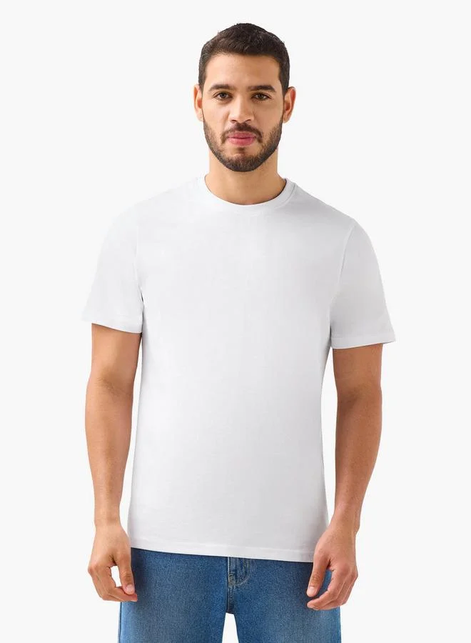 سبلاش فيڤ Men Crew Neck Short Sleeve T-shirt - Set of 2